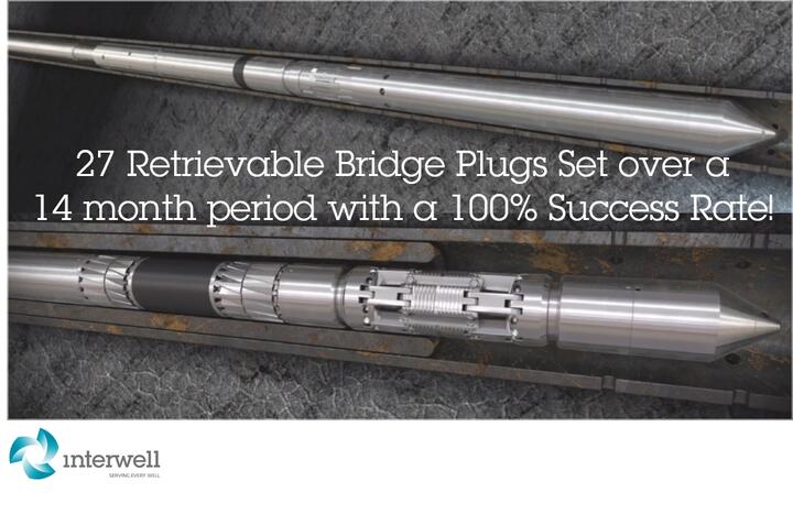 27 Retrievable Bridge Plugs set over 24 month period with 100% success rate HEX and ME Plugs featured